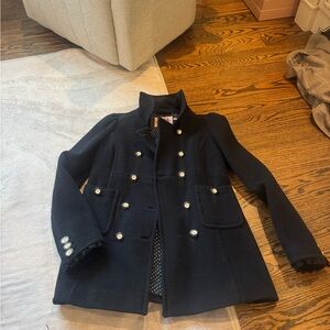 Juicy Couture black vintage pea coat